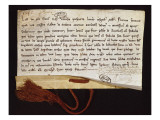 Charte de fondation de la Sorbonne, février 1257 Lámina giclée