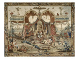Tenture du prince chinois : "l'audience de l'Empereur" Giclée-Druck von Guy-Louis Vernansal