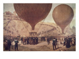 Départ de Gambetta pour Tours sur l'Armand-Barbès, le 7 octobre 1870, à Montmartre Lámina giclée por Jules Didier Départ de Gambetta pour Tours sur l'Armand-Barbès, le 7 octobre 1870, à Montmartre Lámina giclée por Jules Didier