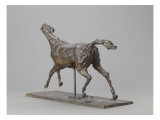 Galloping Horse Turning His Head Right. Horse Jockey Giclee Print by Edgar Degas