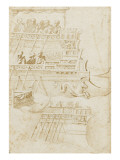 Galley and Rowers, According to the Column of Trajan Giclee Print by Nicolas Poussin