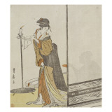 Geisha quittant son client Giclee Print by Utagawa Toyohiro