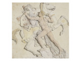 Combat d'amazone, d'après un bas-relief antique reproduction procédé giclée par Jean-Auguste-Dominique Ingres