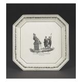 Plat octogonal Reproduction procédé giclée