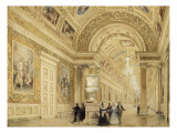 La Galerie de Diane à Fontainebleau Lámina giclée por Thomas Allom