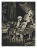 Glück au piano ; 2ème état Giclee Print by Frédéric Villot