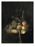 Raisins et pêches Giclée-Druck von Willem Van Aelst