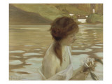 Jeune fille dans un paysage Lámina giclée por Paul Chabas