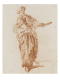 Guitariste habillé à la turque reproduction procédé giclée par Nicolas Lancret