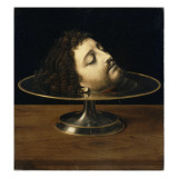 Tête de Saint Jean-Baptiste reproduction procédé giclée par Andrea Solario
