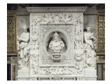 Grands appartements des Souverains : la grande cheminée de marbre Reproduction procédé giclée par Mathieu Jacquet