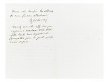 Lettre autographe signée à Berryer, 29 Juillet 1861 Giclee Print by Eugene Delacroix