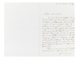 Lettre autographe signée à Berryer, 26 Mars 1859 Giclee Print by Eugene Delacroix