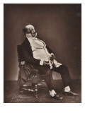 Henri Monnier (1805-1877), écrivain, acteur et caricaturiste français ; travesti en M.Prudhomme reproduction procédé giclée par Etienne Carjat
