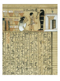 Livre des morts, papyrus de Nebqed Giclée-Druck