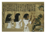 Livre des morts, papyrus de Nebqed Wydruk giclee