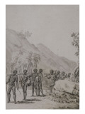 Manière dont on conduit les nègres esclaves Giclée-Druck von James Basire
