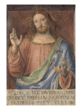 Le Christ Bénissant, Sauveur du Monde Giclée-tryk af Bernardino Luini