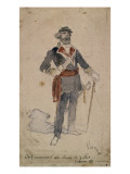 Chef communard à la colonne de juillet 1871 Giclée-Druck von Daniel Urrabieta Vierge