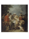 Henri IV rencontrant Sully blessé à la suite de la bataille d'Ivry reproduction procédé giclée par Francois Andre Vincent