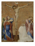Calvaire avec un moine Chartreux Giclee-trykk av Jean De Beaumetz
