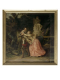Henri IV quitte Gabrielle d'Estrées reproduction procédé giclée par Francois Andre Vincent