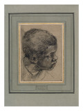Tête d'un jeune noir; étude pour "Les Noces de Cana" reproduction procédé giclée par Paolo Véronèse