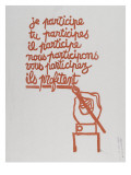 Je participe reproduction procédé giclée
