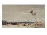 Beyrouth, les deux palmiers Giclee Print by Félix Ziem