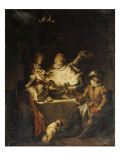 Henri IV à Lieusaint chez le meunier Michau Giclée-Druck von Francois Andre Vincent