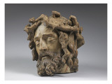 Tête de Christ couronné d'épines Giclee Print by Ligier Richier