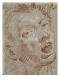 T de gar, la bouche ouverte Reproduction procédé giclée par Giovanni Tiepolo