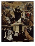 Apothéose de saint Thomas d'Aquin Lámina giclée por Francisco de Zurbaran Apothéose de saint Thomas d'Aquin Lámina giclée por Francisco de Zurbaran