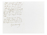 Autograph Letter Signed to Berryer, October 20, 1858 Giclee Print by Eugene Delacroix
