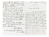 Lettre autographe signée à Berryer, Champrosay ce 14 Octobre 1860 Giclee Print by Eugene Delacroix