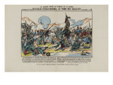 Bataille d'Eski-Djouma, au Nord des Balkans. Guerre entre la Russie et la Turquie Lámina giclée
