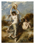 Bacchante au tambourin Lámina giclée por William Etty