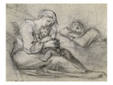 Sainte Famille Giclee Print by Claude Mellan