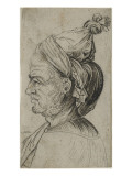 Tête orientale reproduction procédé giclée par Martin Schongauer