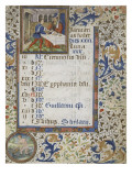 Calendar of a Book of Hours for the Use of Coutances Giclee Print