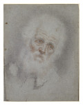 Tête de vieillard vue de face inclinée vers la droite Lámina giclée por Cristofano Allori