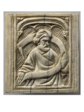 Plaquette : prophète tenant une banderole Lámina giclée