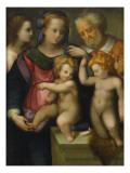 Sainte Famille reproduction procédé giclée par Domenico Puligo
