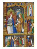Heures à l'usage de Rome de Marguerite de Coëtivy Giclée-Druck