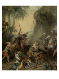 La chasse du tigre Giclee Print by Nicolas Lancret