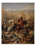 Bataille d'Ascalon, 12 août 1099 Lámina giclée por Jean Victor Schnetz