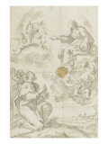 Apparition de la Vierge au pilier à saint Jacques le Majeur reproduction procédé giclée par Sebastiano Conca