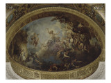 Abside de la chapelle Royale de Versailles : La résurrection reproduction procédé giclée par Charles de La Fosse