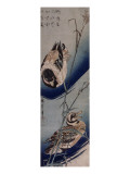 Bambous et canards sauvages Lámina giclée por Utagawa Hiroshige
