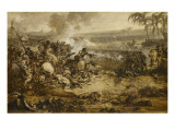 La bataille des Pyramides (21 Juillet 1798) ; esquisse reproduction procédé giclée par Francois Andre Vincent